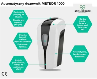 #COVID Dozownik automatyczny METEOR 1000 - Dezynfekcja - miniaturka - grafika 8