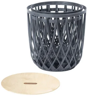 PROSPERPLAST Zestaw mebli ogrodowych Uniqubo Set 3 antracytowy IKUBS3-S433 - Meble ogrodowe - miniaturka - grafika 2