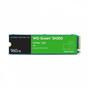 WD Dysk SSD Green SN350 960 GB M.2 2280 PCI-E x4 Gen3 NVMe WDS960G2G0C WDS960G2G0C - Dyski SSD - miniaturka - grafika 2