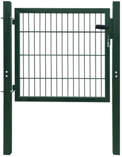 2D Bramka ogrodowa pojedyncza Zielona 106 x 130 cm - Ogrodzenia - miniaturka - grafika 2