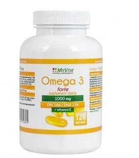 MYVITA Omega 3 Forte 120kaps - Witaminy i minerały dla sportowców - miniaturka - grafika 2