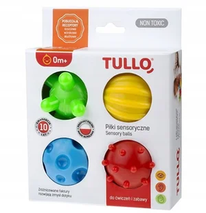Piłki Sensoryczne Jeżyki Faktury Zestaw 4SZT Tullo - Zabawki sensoryczne - miniaturka - grafika 42
