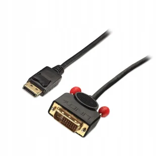 Lindy kabel DisplayPort do DVI urządzenia, czarny 41490 - Kable komputerowe i do monitorów - miniaturka - grafika 3