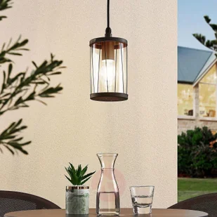 Lindby Lindby Yonan lampa wisząca na zewnątrz, E27 - Lampy ogrodowe - miniaturka - grafika 2