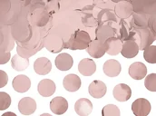 Wieczór panieński i kawalerski - PartyDeco "Konfetti Kółka, różowe złoto, 15g (1 karton / 50 op.)" KONS45-019R-KARTON [13987783] - miniaturka - grafika 1