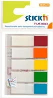 Zakładki indeksujące - Stickn Zakładki indeksujące samoprzylepne mix 5 kol neon 155295 21465 - miniaturka - grafika 1