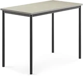 Meble do szkół i przedszkoli - AJ Produkty Stół SONITUS, 1200x700x900 mm, jasno szare linoleum, antracyt - miniaturka - grafika 1