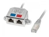 Pozostałe akcesoria sieciowe - LANBERG Kabel rozdzielacz LAN RJ-45 na 2xRJ-45 FTP (2 urządzenia na 1 kablu) AD-0026-S - miniaturka - grafika 1