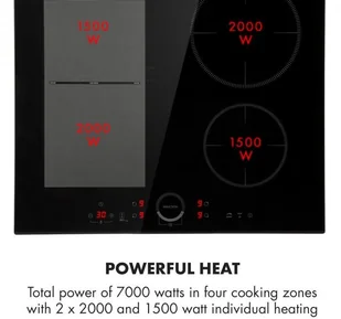 Płyta elektryczna do zabudowy Klarstein Delicatessa 60 Hybrid - Płyty elektryczne do zabudowy - miniaturka - grafika 4