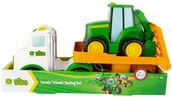 Samochody i pojazdy dla dzieci - John Deere. Laweta z traktorem - miniaturka - grafika 1