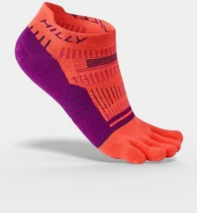 HILLY Skarpetki damskie do biegania z palcami TOE SOCKLET pomarańczowo-fioletowe - Skarpetki sportowe męskie - miniaturka - grafika 2