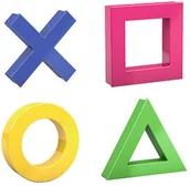 Akcesoria do tablic - DAHLE Magnes tablic 45x45 mini mix Dahle - miniaturka - grafika 1