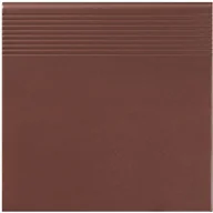 Płytki klinkierowe - Cerrad Stopnica klinkierowa prosta Burgund 30 cm x 30 cm - miniaturka - grafika 1