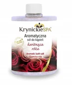 Kosmetyki do kąpieli - KrynickieSPA Sól do kąpieli o zapachu Róży 600g - miniaturka - grafika 1
