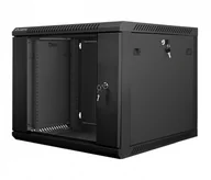 Szafy rack - Lanberg Szafa 19" 9U, 600X600, czarna FLAT PACK WF01-6609-10B - miniaturka - grafika 1