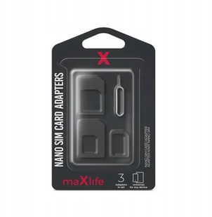 MaxLife MaxLife Adaptery Maxlife do karty Nano SIM 8_2240961 - Adaptery i przejściówki - miniaturka - grafika 6