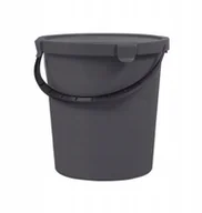 Miotły, szufle, mopy - Plast Team Wiadro Z Pokrywą Berry Szare 5l PlastTeam - miniaturka - grafika 1