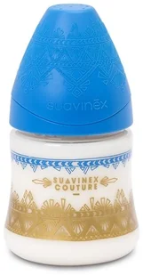 Suavinex Butelka 150 ml Smoczek silikonowy Premium ciemnoniebieska - Butelki dla niemowląt - miniaturka - grafika 2