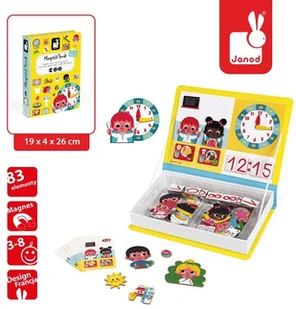Janod Magnetyczna układanka Uczę się zegarka - Układanki dla dzieci - miniaturka - grafika 37