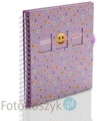 Albumy fotograficzne - Innova Album Emotki fioletowy (tradycyjny 50 białych stron) - miniaturka - grafika 1