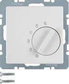 Gniazdka elektryczne - Berker Q1/Q3/Q7 biały regulator temperatury [20266089] B_20266089 - miniaturka - grafika 1