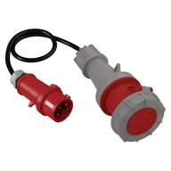 Osprzęt siłowy - Doktorvolt Adapter 1m z wtyczki CEE 400V/32A/5P na gniazdo siłowe 400V/63A/5P 2797 DV-2797-32-A-63 - miniaturka - grafika 1