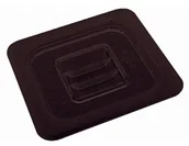 Pojemniki i kosze gastronomiczne - Vogue u475 pokrywa, 325 MM dł. x 265 MM w 1/2 Gastronorm poliwęglanowe, czarny U475 - miniaturka - grafika 1