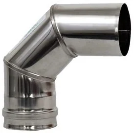 Spiroflex Kolano NIERDZEWNE 80MM 90 - Kominy i akcesoria - miniaturka - grafika 2
