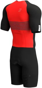 CompresSport Strój triathlonowy męski AERO SS TRISUIT czarno-czerwony - Bielizna sportowa męska - miniaturka - grafika 4