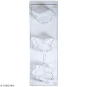 Akcesoria rzeźbiarskie - Rayher Forma do odlewania : ptak, motyl, kwiat, rozmiar motywu, Pet, przezroczysty, 35 x 10.5 x 3.3 cm, 3 jednostki - 36072000 - miniaturka - grafika 1