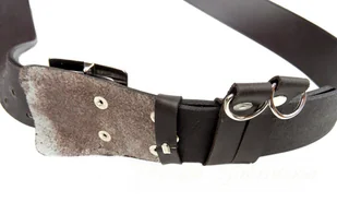 Complex Pasek Męski Skórzany Oficer Skóra Licowa Czekoladowy - Paski - miniaturka - grafika 3