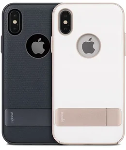 Moshi Kameleon - Etui hardshell z podstawką iPhone X (Coastal Gray) 99MO101032 - Etui i futerały do telefonów - miniaturka - grafika 3