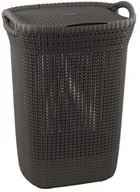 Kosze na bieliznę - Curver Kosz na bieliznę Knit 57 l brązowy - miniaturka - grafika 1