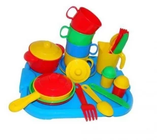 Polesie Poland Zestaw naczyń "Gosposia" z tacą na 4 osoby - Zabawki AGD - miniaturka - grafika 2