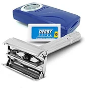 Maszynki do golenia i wkłady - Derby Shaving Factory SF120 zduplikowanych maszynka do golenia + dopperasierklingenlseitige SF120 - miniaturka - grafika 1