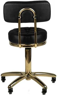 TABORET KOSMETYCZNY GOLD AM-961 CZARNY 131989 - Krzesła i taborety kosmetyczne - miniaturka - grafika 8