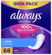 Tampony - Always wkładki higieniczne Dailies Extra Protect Large 68 szt - miniaturka - grafika 1