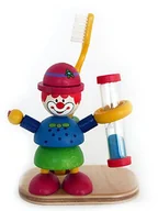 Szczoteczki do zębów dla dzieci - Hess Stojak na szczoteczkę do zębów z klepsydrą Klaun 14578 - miniaturka - grafika 1