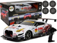 Zabawki zdalnie sterowane - Import LEANToys Auto Wyścigowe Drift Zdalnie Sterowane Białe Nissan GT-R Nismo GT3 1:16 2.4G LT-8428-0 - miniaturka - grafika 1