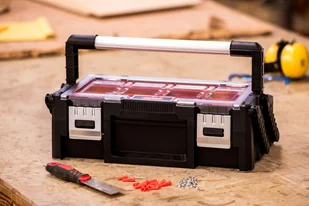 KETER Skrzynka narzędziowa 18 przegródek Cantilever 18" czarna 237006 - Skrzynki i torby narzędziowe - miniaturka - grafika 2