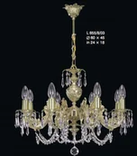 Lampy sufitowe - Elita bohemia Żyrandol 8-ramienny z mosiądzu L 855/8/03 - miniaturka - grafika 1