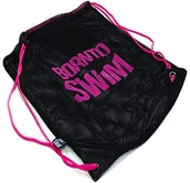 Pływanie - BornToSwim Bor NTO Swim akcesoriów ze sznurkiem torba siatkowa Swimming Mesh Bag, czarny BAG-ME-U-E-O-WL-BLA - miniaturka - grafika 1