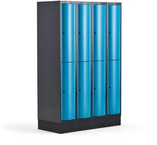 AJ Produkty Metalowa szafa ubraniowa na cokole - Szafki BHP - miniaturka - grafika 32