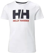 Koszulki sportowe męskie - Helly Hansen Helly-Hansen Unisex dziecięca koszulka z logo biały biały 14 (Manfacturer size:L) 41709 - miniaturka - grafika 1
