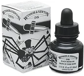 Naboje i atramenty - Winsor & Newton 30 ML z czarnym tuszem pipeta 1011030 - miniaturka - grafika 1
