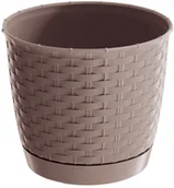 Donice - Prosperplast Doniczka Ratolla Round Śr. 22cm mocca - miniaturka - grafika 1