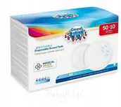 Akcesoria do karmienia - Canpol Babies Babies WKŁADKI LAKTACYJNE Z PASKIEM SAMOPRZYLEPNYM 1/652 60 SZT. 5901691807426 - miniaturka - grafika 1