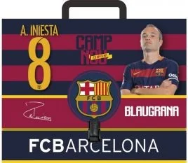 Astra Teczka z rączką A4 twarda FC Barcelona mix - Szkolne artykuły papiernicze - miniaturka - grafika 2
