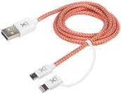 Kable USB - XTORM XTORM Kabel dual USB i lightning - miniaturka - grafika 1