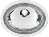Zlewy i komory gospodarcze - Franke Umywalka stalowa owalna wbudowywana RONDO RNDX450-O mat RNDX450-O - miniaturka - grafika 1